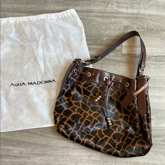 Aqua Madonna animal print bag - Picture 1 of 4